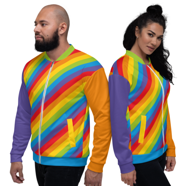 Rainbow Unisex Bomber Jacket