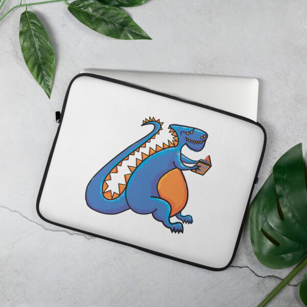 Dino Reading Laptop Sleeve