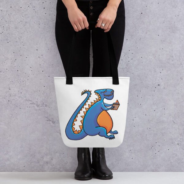 Dino Reading Tote Bag