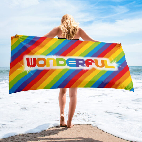 Wonderful Rainbow Beach Towel