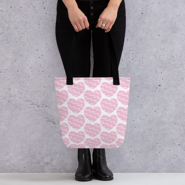 Hugs In A Heart Tote Bag