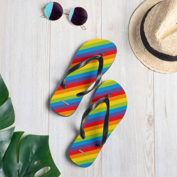 Rainbow Flip-Flops