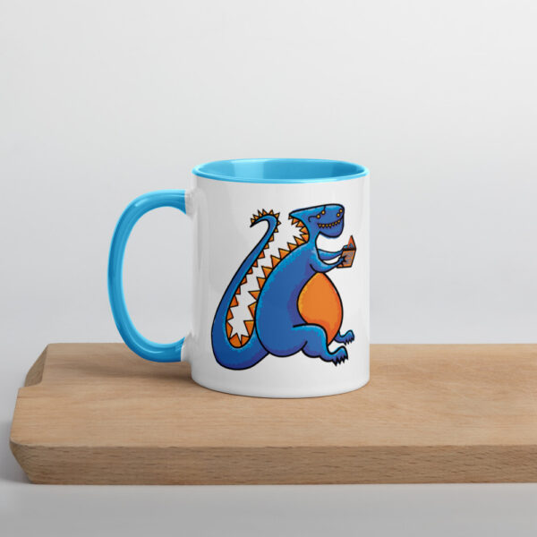 Dino Reading Mug with Colour Inside
